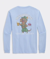 Oktoberfest Doxie Dog Long-Sleeve Pocket Tee