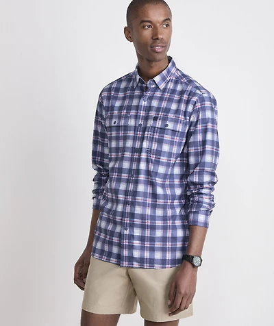 Markoe Plaid Performance Harbor Shirt