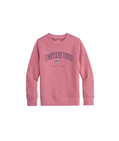 OUTLET Boys' Americana Whale Slub Crewneck Pullover