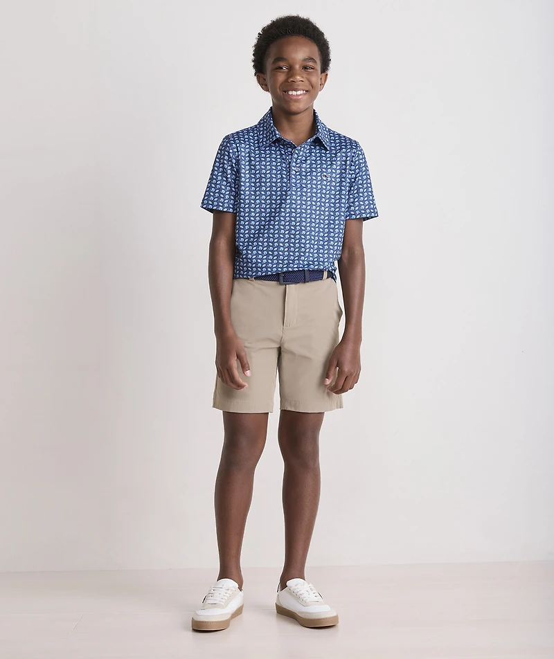 Boys' Printed Sankaty Performance Polo