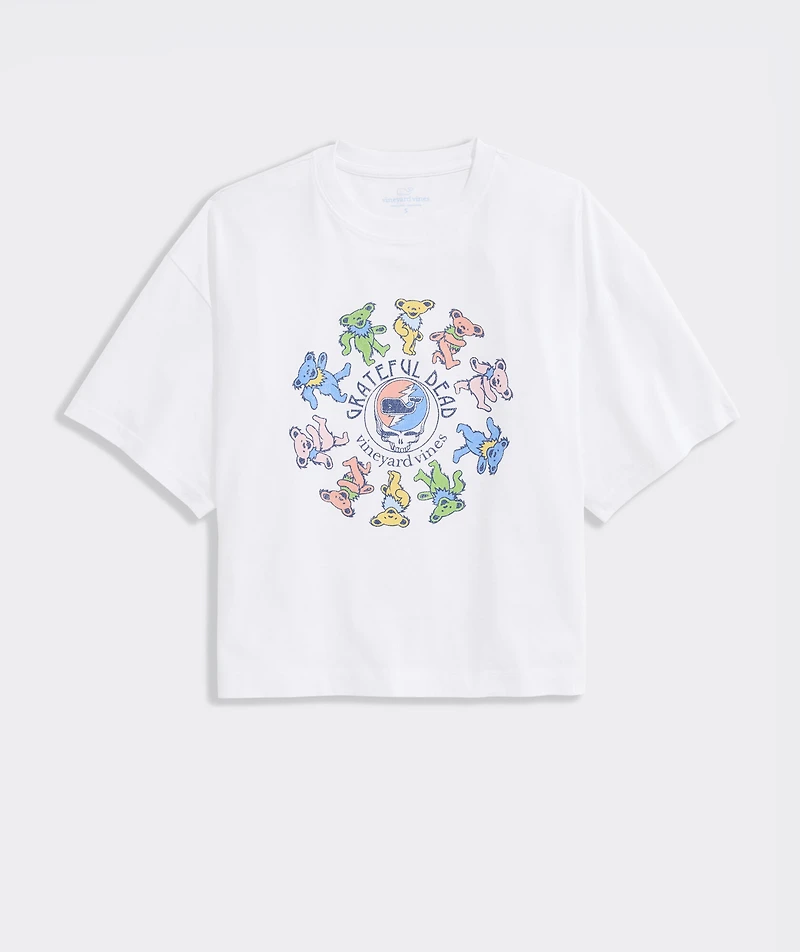 Women's Grateful Dead x vineyard vines Dancing Bears Boxy Tee