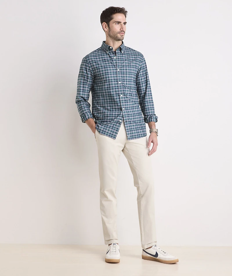 Plaid Performance Cotton Shirt