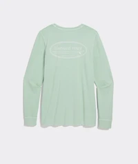 Garment-Dyed Surf Logo Long-Sleeve Pocket Tee