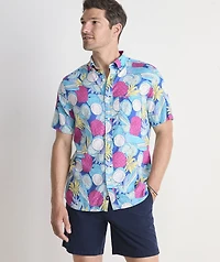 Pina Cool-ada Linen Blend Short-Sleeve Shirt