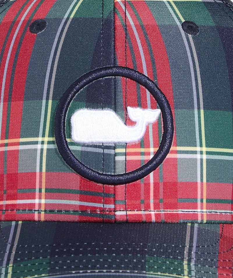 OUTLET Boys' Tartan Whale Dot Trucker Hat