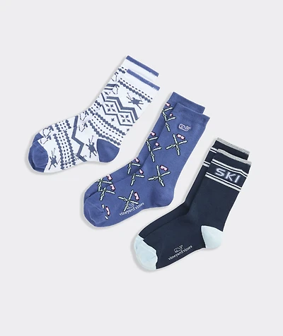 Boys' Winter Icon 3-Pack Socks