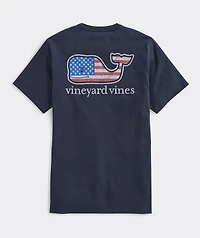 OUTLET Kids' Flag Whale Short-Sleeve Pocket Tee