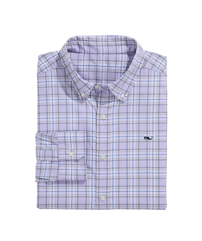 OUTLET Performance Nylon Plaid Shirt