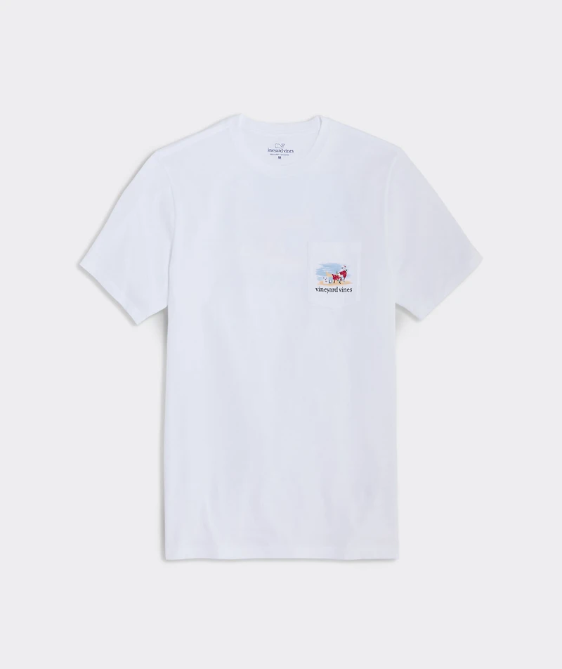 OUTLET Santa's Vacation Short-Sleeve Pocket Tee