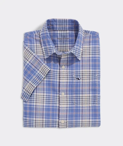 Boys' Long Bay Plaid Madras Shirt