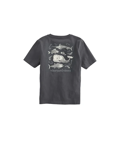 OUTLET Boys' Whale Fish and Bones Short-Sleeve Tee