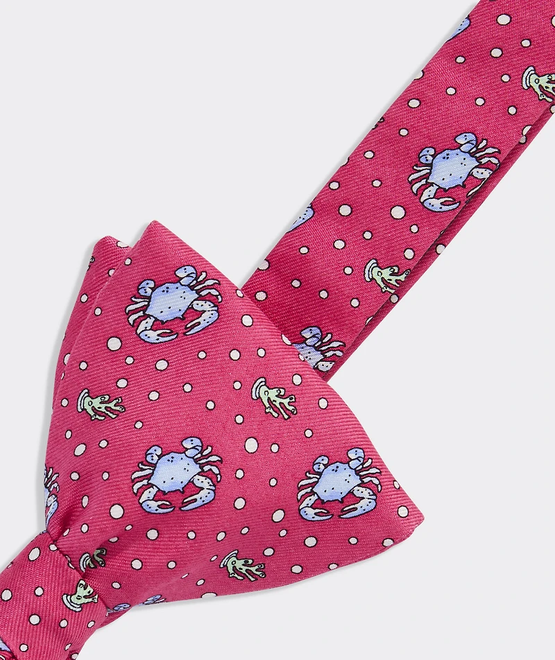 Crab Silk Bow Tie