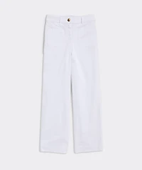 Girls' Chino Wide-Leg Sailor Pants