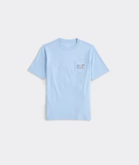 Boys' Flag Whale Short-Sleeve Pocket Tee