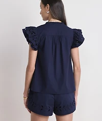 Adare Eyelet Top