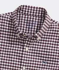 Boys' Skysail Gingham Performance Cotton Shirt
