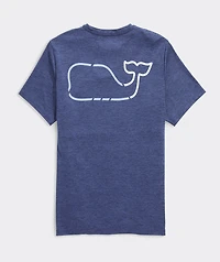 On-The-Go Whale Outline Short-Sleeve Harbor Performance Tee