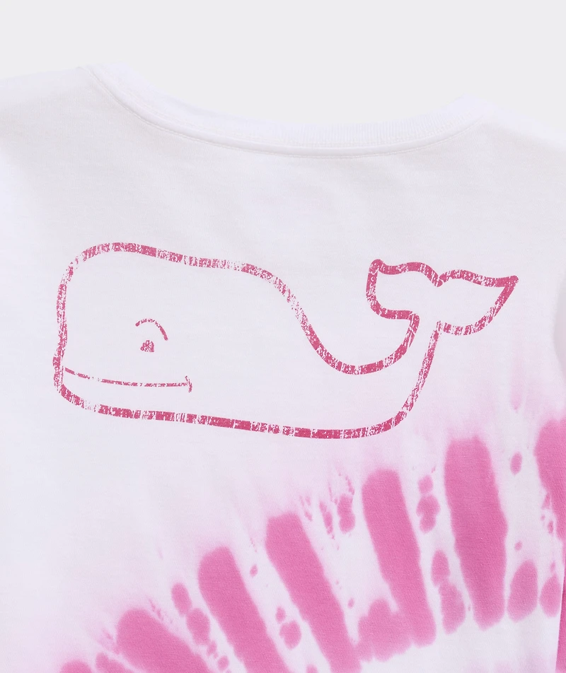 Girls' Tie-Dye Whale Long-Sleeve Pocket Tee