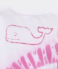 Girls' Tie-Dye Whale Long-Sleeve Pocket Tee