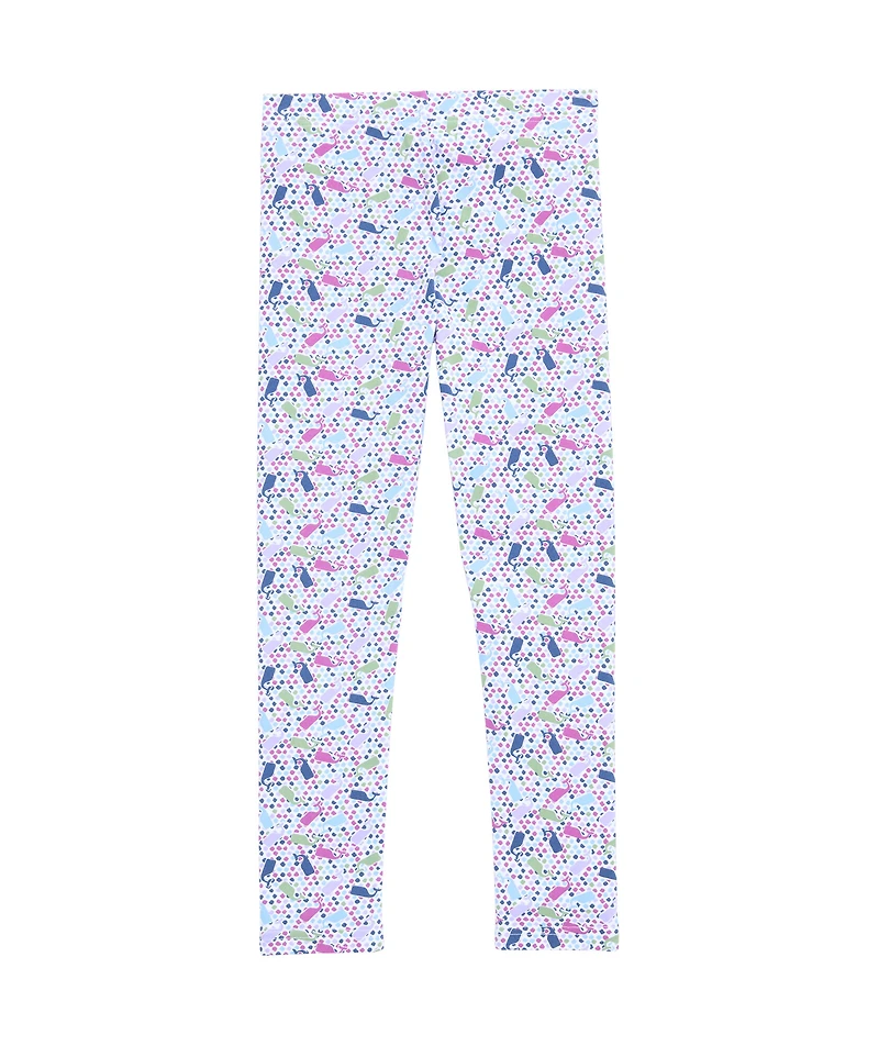OUTLET Girls' Tiny Diamond Whales Printed Legging
