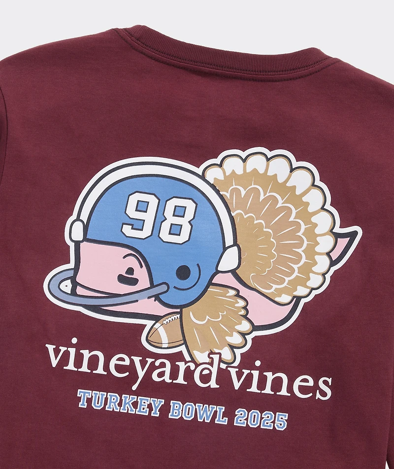 Boys' Football Turkey Whale Long-Sleeve Pocket Tee