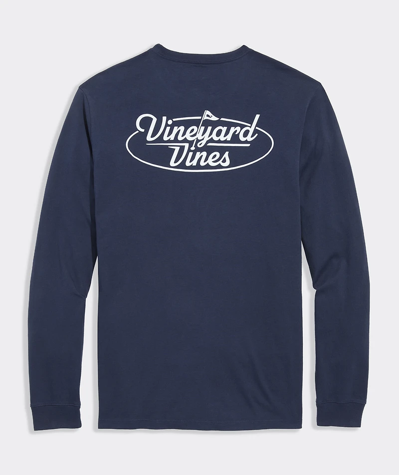 vineyard vines Golf Flag Long-Sleeve Pocket Tee
