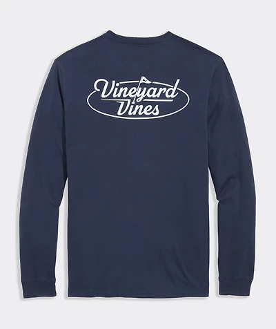 vineyard vines Golf Flag Long-Sleeve Pocket Tee