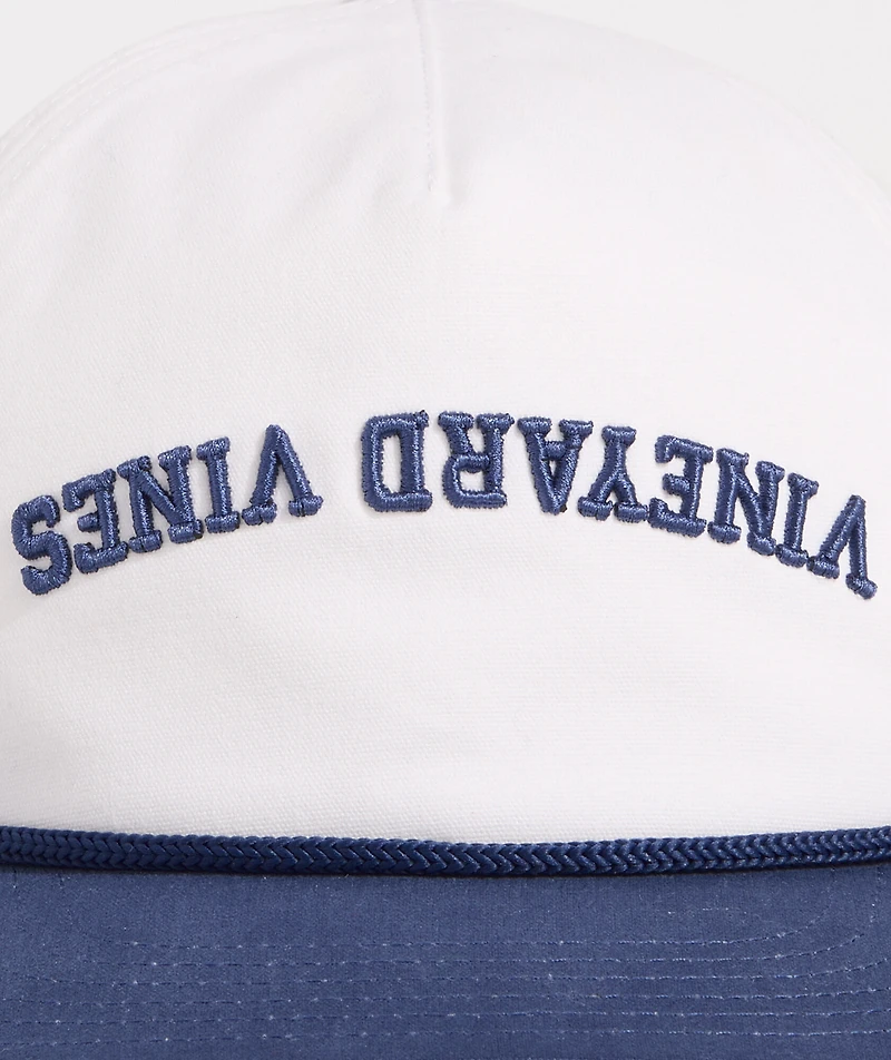 Embroidered Upside Down Logo 5-Panel Hat