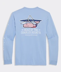 Head Of The Charles® Rower Whale Long-Sleeve Pocket Tee