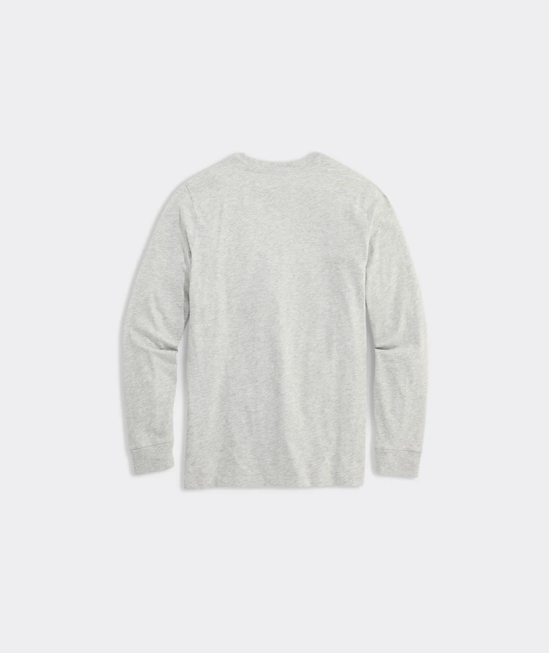Boys' Textured Football Whale Long-Sleeve Tee