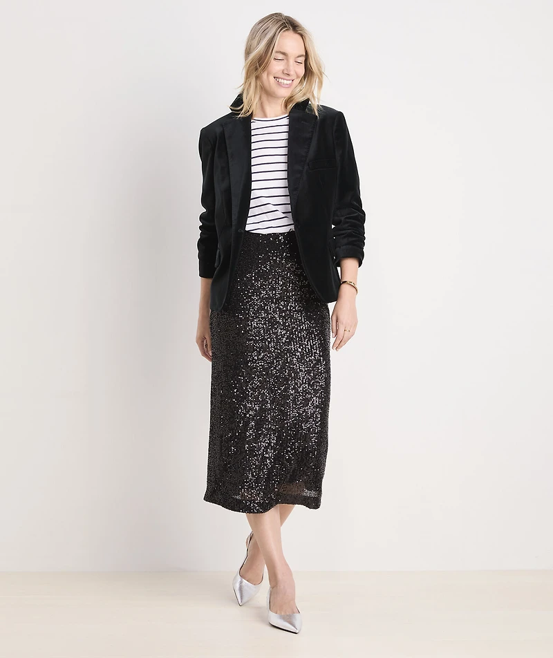 Velvet Shrunken Blazer