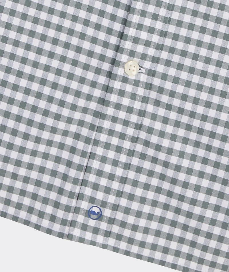 Skysail Gingham Performance Cotton Shirt