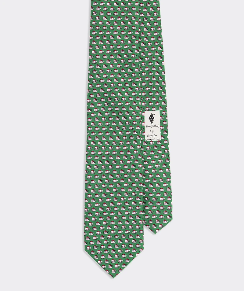 Santa Whale Silk Tie