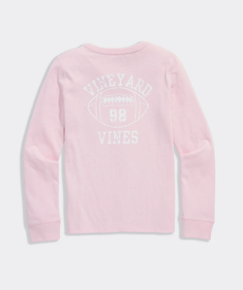 Girls' VV 98 Football Long-Sleeve Pocket Tee