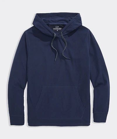 Grid Fleece Textured Hoodie