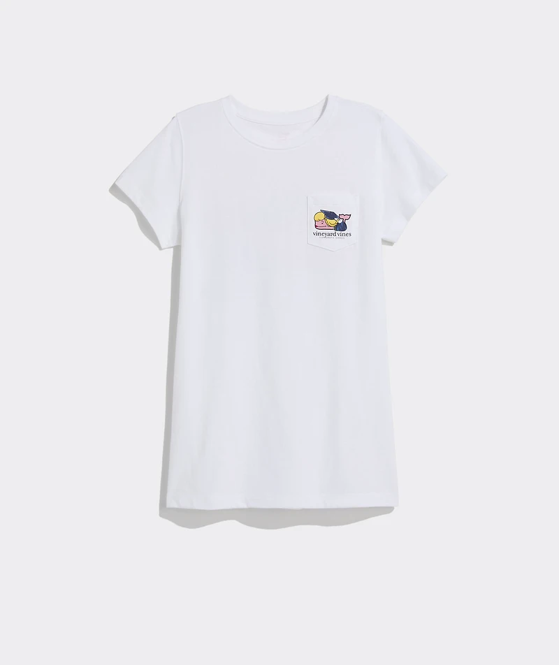 Women's 2025 Graduation Whale Short-Sleeve Pocket Tee