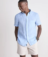 Surfside Solid Linen Short-Sleeve Shirt