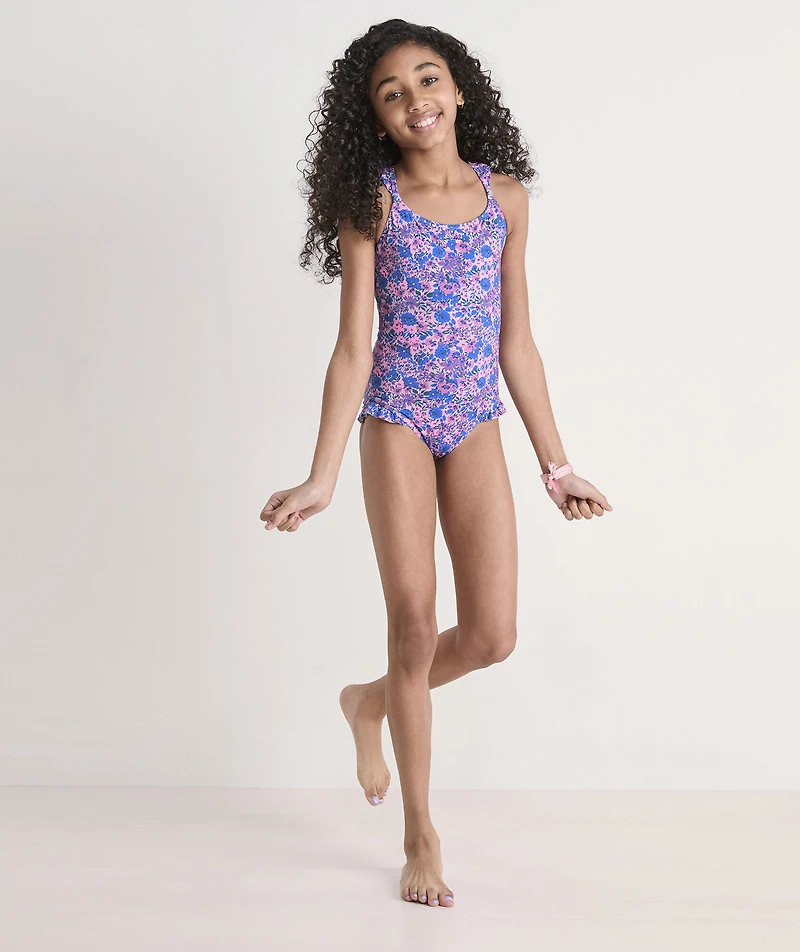 Girls' Ruffle One-Piece