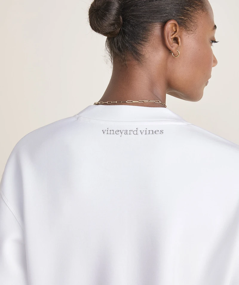 Silky Scuba Cropped Crewneck Sweatshirt