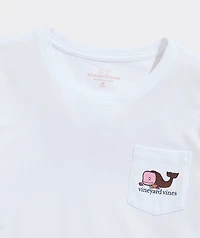 Girls' Cornucopia Whale Long-Sleeve Pocket Tee