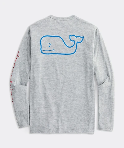 Whale Logo Long-Sleeve Harbor Performance Tee
