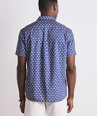 Flags & Stars Cotton Madras Short-Sleeve Shirt
