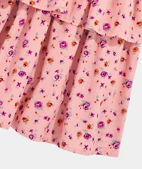 Girls' Corduroy Smocked-Waist Skirt
