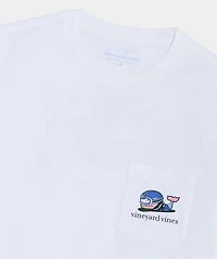 Snowboard Whale Long-Sleeve Pocket Tee