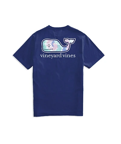 OUTLET Kids' Tie Dye Swirl Whale Fill Short-Sleeve Pocket Tee