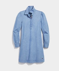 OUTLET Chambray Popover Dress