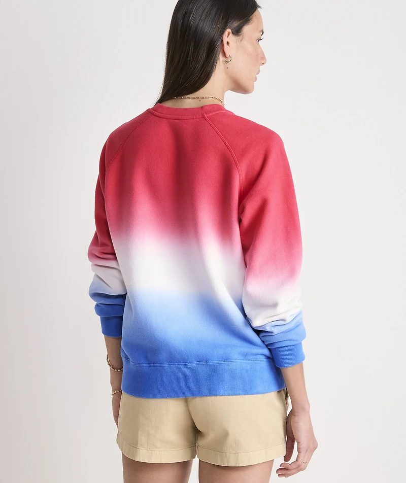 Americana Dip-Dye Surf Terry Sweatshirt