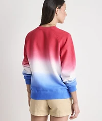 Americana Dip-Dye Surf Terry Sweatshirt