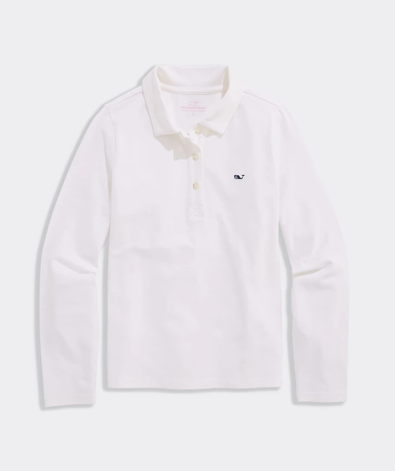 Girls' Everyday Jersey Long Sleeve Polo