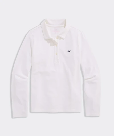 Girls' Everyday Jersey Long Sleeve Polo